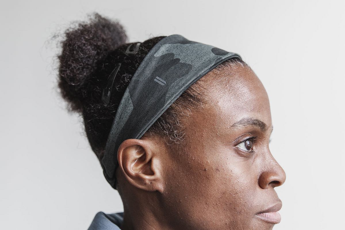 Nobull Headband Women\'s Headband Grey Camo | Australia (YF0916)